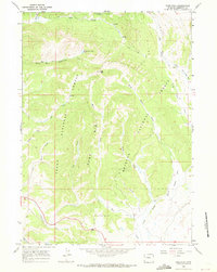 Pass Peak 1966 topographic map thumbnail