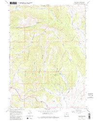 Pass Peak 1966 topographic map thumbnail