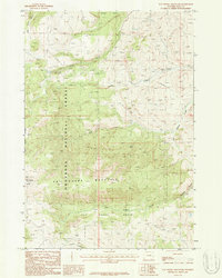 Pat O' Hara Mountain 1987 topographic map thumbnail