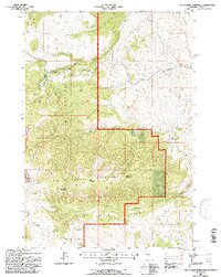 Pat O' Hara Mountain 1991 topographic map thumbnail