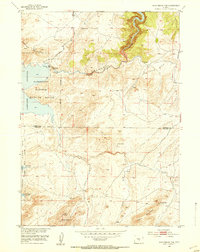 Pathfinder Dam 1951 topographic map thumbnail