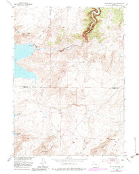 Pathfinder Dam 1951 topographic map thumbnail