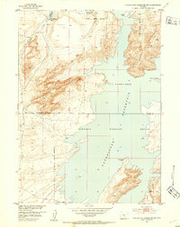 Pathfinder Reservoir NW 1951 topographic map preview