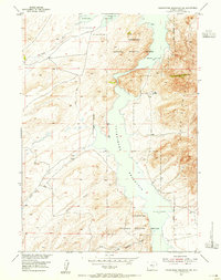 Pathfinder Reservoir SW 1953 topographic map thumbnail