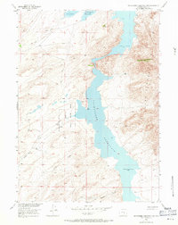 Pathfinder Reservoir SW 1953 topographic map thumbnail