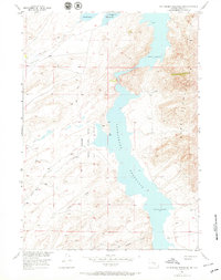Pathfinder Reservoir SW 1953 topographic map thumbnail