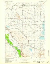 Pavillion 1958 topographic map thumbnail