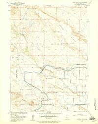 Pavillion Butte 1958 topographic map thumbnail
