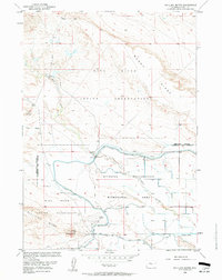 Pavillion Butte 1958 topographic map thumbnail