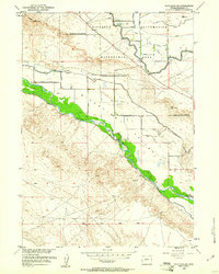Pavillion SE 1959 topographic map thumbnail