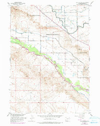 Pavillion SE 1959 topographic map thumbnail