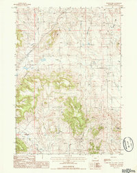 Pfeiffer Hill 1984 topographic map thumbnail