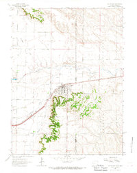 Pine Bluffs 1963 topographic map thumbnail