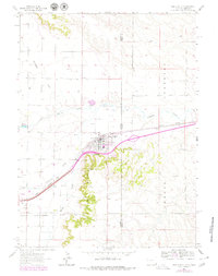 Pine Bluffs 1963 topographic map preview