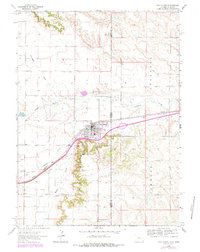 Pine Bluffs 1963 topographic map preview
