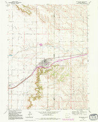 Pine Bluffs 1992 topographic map thumbnail
