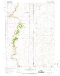 Pine Bluffs SE 1963 topographic map thumbnail