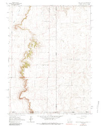 Pine Bluffs SE 1963 topographic map thumbnail
