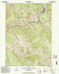 Pine Creek 1996 topographic map thumbnail