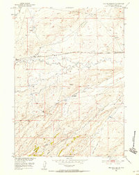 Pine Mountain SW 1951 topographic map thumbnail