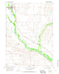 Pinedale 1964 topographic map thumbnail