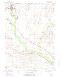 Pinedale 1964 topographic map thumbnail