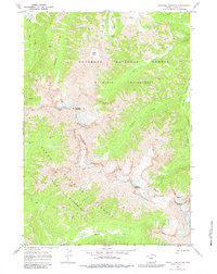 Pinnacle Mountain 1970 topographic map thumbnail