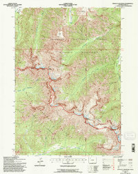 Pinnacle Mountain 1991 topographic map thumbnail