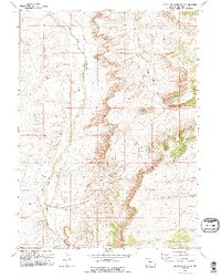 Point Of Rocks SW 1968 topographic map thumbnail