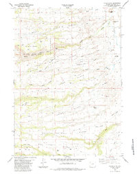Poker Butte 1984 topographic map thumbnail