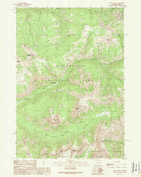 Pollux Peak 1989 topographic map thumbnail