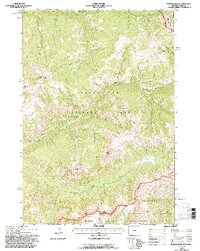 Pollux Peak 1991 topographic map thumbnail