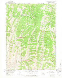 Porcupine Creek 1967 topographic map thumbnail