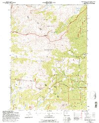 Powder River Pass 1993 topographic map thumbnail
