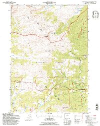 Powder River Pass 1993 topographic map thumbnail