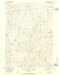 Puddle Springs 1952 topographic map thumbnail