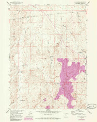 Puddle Springs 1957 topographic map thumbnail