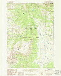 Quadrant Mountain 1986 topographic map thumbnail