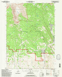 Ramshorn Peak 1991 topographic map thumbnail