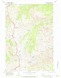 Ranger Peak 1968 topographic map thumbnail
