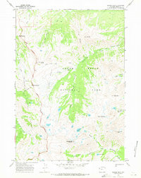 Ranger Peak 1968 topographic map thumbnail