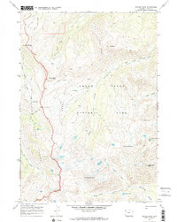 Ranger Peak 1968 topographic map thumbnail