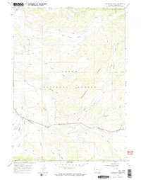 Raspberry Ridge 1967 topographic map thumbnail