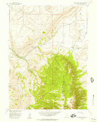 Rattlesnake Pass 1955 topographic map thumbnail