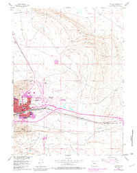 Rawlins 1953 topographic map thumbnail