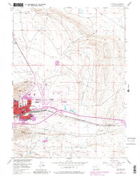 Rawlins 1953 topographic map thumbnail