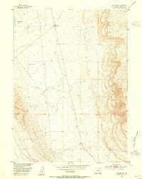 Rawlins NW 1953 topographic map thumbnail