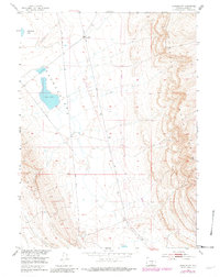 Rawlins NW 1953 topographic map thumbnail