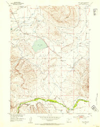 Ray Lake 1952 topographic map thumbnail