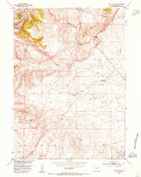 Red Canyon 1953 topographic map thumbnail